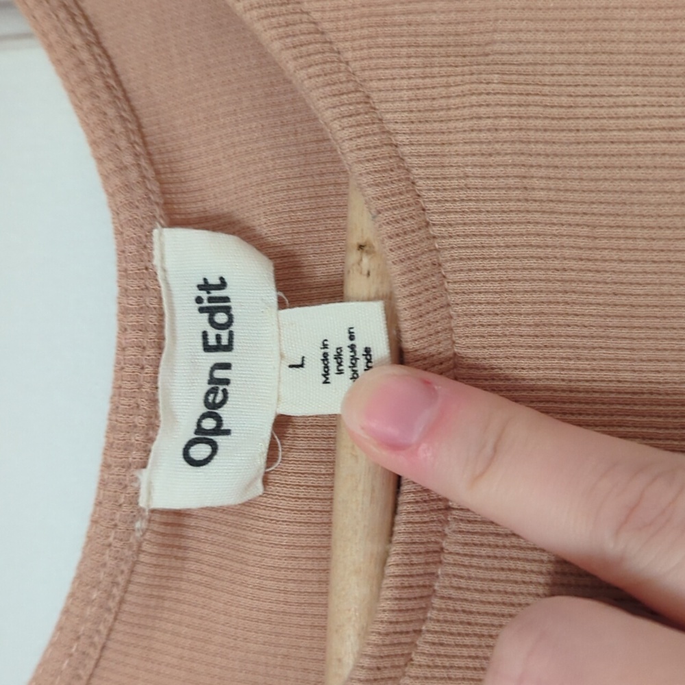 Nordstrom Open Edit Bodysuit Ribbed - Large - Picture 2 of 5